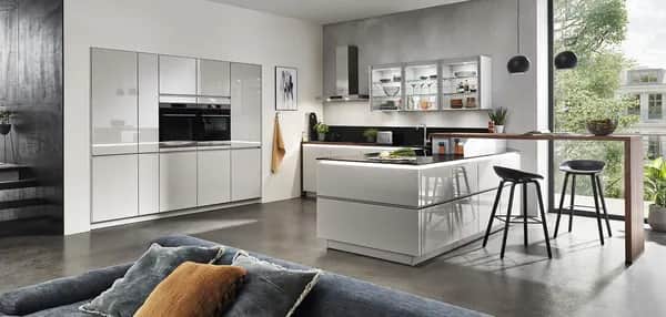Grifflose Küchen sind ein Designstatement