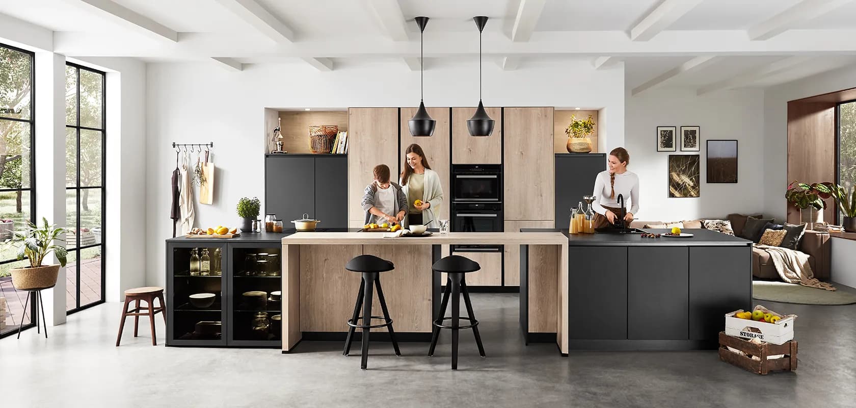 Grifflose Küchen sind ein Designstatement