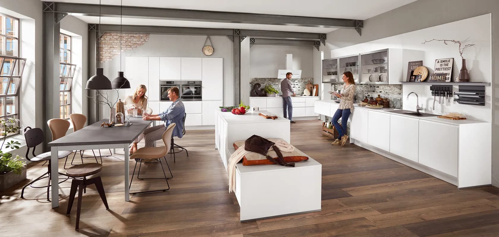 Grifflose Küchen sind ein Designstatement