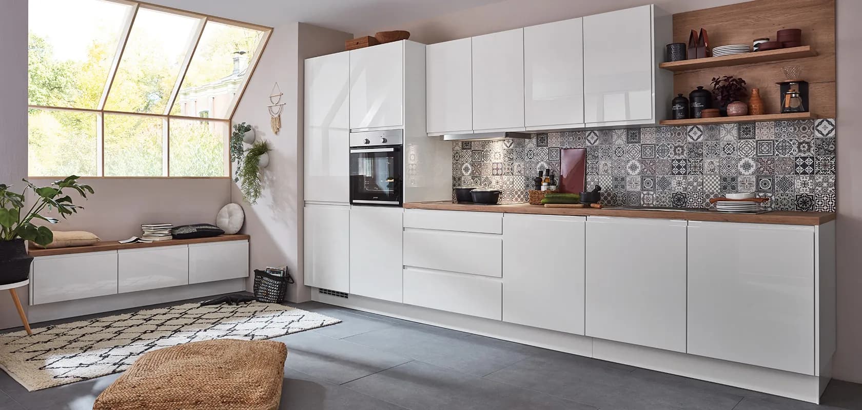 Grifflose Küchen sind ein Designstatement