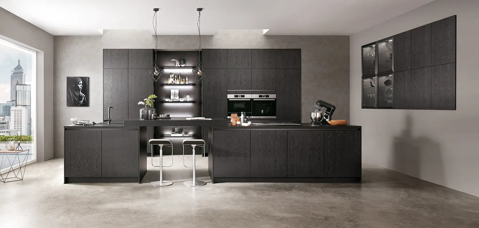 Grifflose Küchen sind ein Designstatement