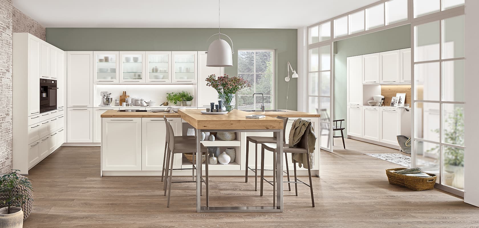 Landhausküchen holen die Natur ins Haus